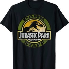 Jurassic Park Staff Retro Distressed Logo Graphic Unisex T-Shirt