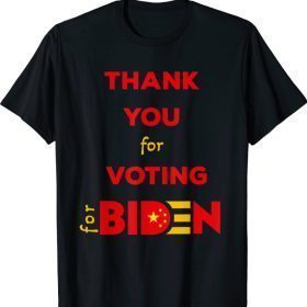Anti socialism Republican Trump Supporter - Biden China Flag T-Shirt
