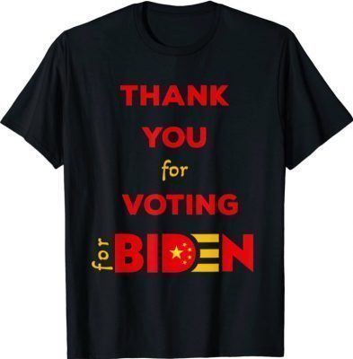 Anti socialism Republican Trump Supporter - Biden China Flag T-Shirt