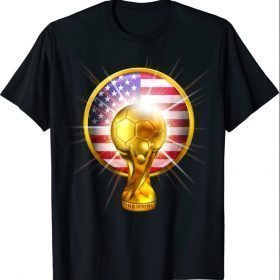 Official CUP SOCCER CHAMPION GOLD USA UNITED STATES FOOTBALL Shirt