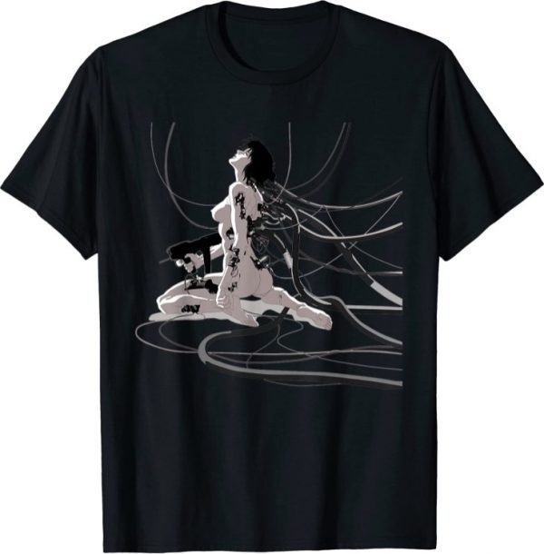 Black and White Ghosts Classic Art In The Shell Anime Season T-Shirt