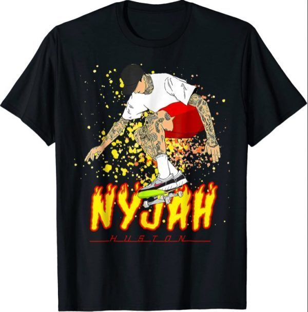 Nyjah Huston Skateboarder Skateboard Retro T-Shirt