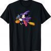 Disney Halloween Minnie Mouse Flying Witch T-Shirt