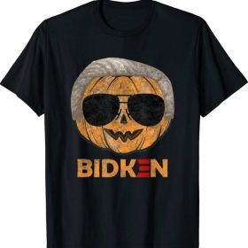 joe biden pumpkin Halloween costume bidken Funny T-Shirt