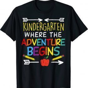 Kindergarten Where Adventure Begins Teacher Boys Girls T-Shirt