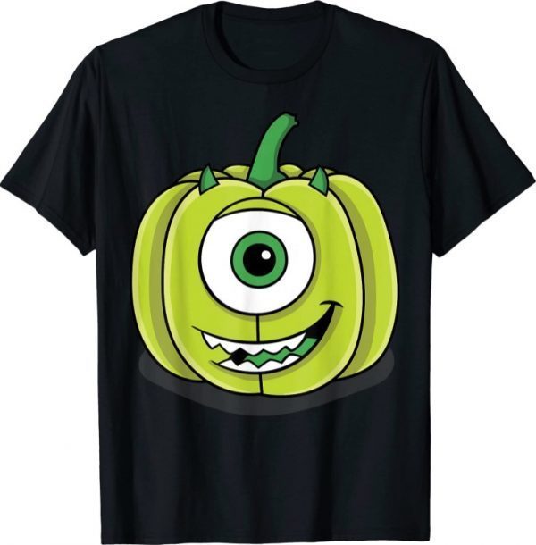 Disney Pixar Monsters Inc Mike Green Pumpkin Halloween Funny T-Shirt