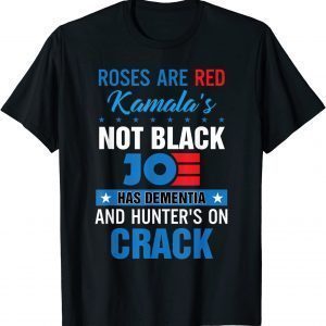 Biden roses are red kamalas not black joe T-Shirt