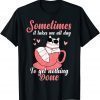 Funny Cat Sometimes It Takes Me All Day to Get Nothing Done T-Shirt