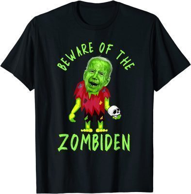 Official Halloween Joe Biden Zombie ZOMBIDEN Funny Holiday T-Shirt