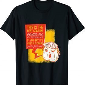 Halloween Trump Pumkpin Fake News Funny T-Shirt