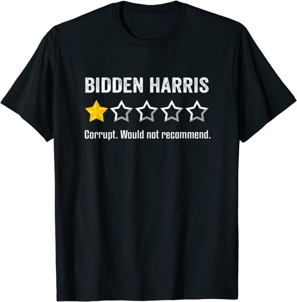Biden Harris One Rating Humorous Anti Joe Biden Unisex TShirt
