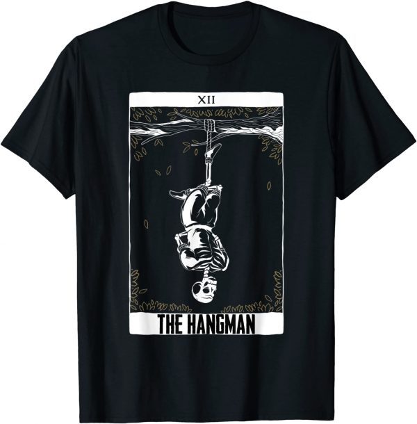 Tarot Card Reading Cartomancy Hanged Man Occult Goth Pagan Gift TShirt