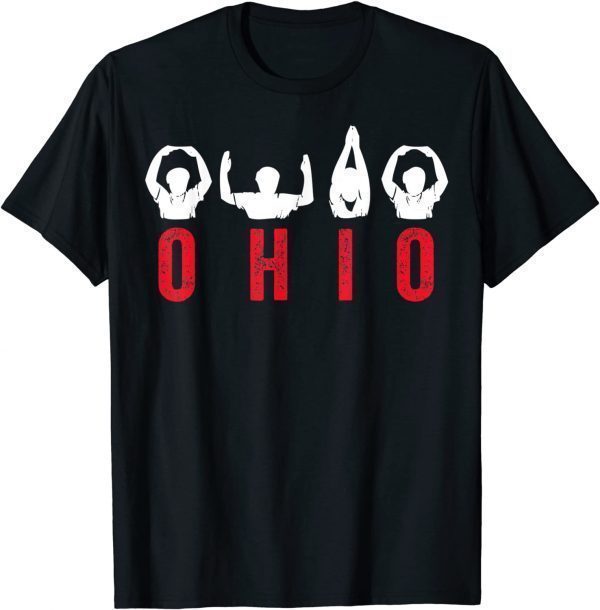 Official State of Ohio Cute Proud To Be Ohioan Home Letters Root T-Shirt