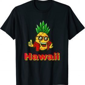 Official Cool Pineapple Hawaii Design T-Shirt