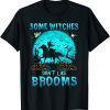 Classic Horse Halloween Some Witches Don't Like Brooms Girl Riding T-Shirt