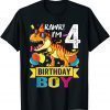 Rawr I'm 4th Birthday Boy Dinosaur T-rex 4 Years Old Party T-Shirt