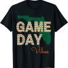 Funny Miami Football Game Day Vibes Fall Tailgate Hurricane 2021 T-Shirt