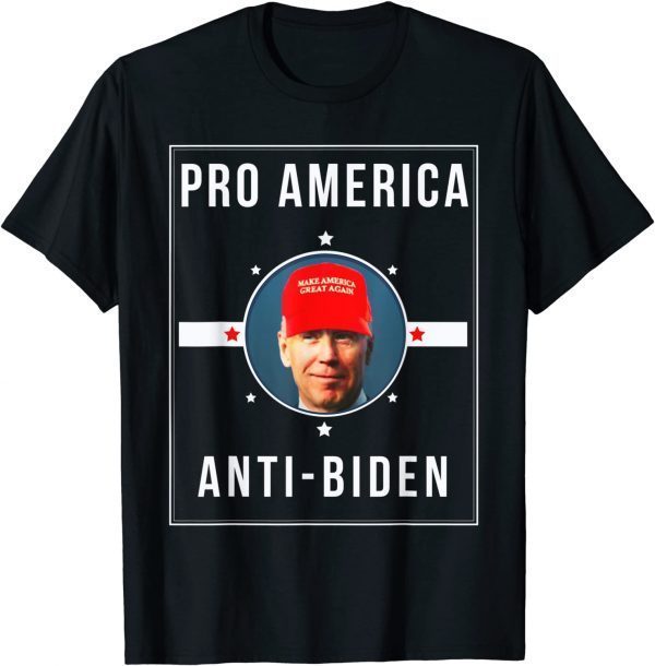 PRO AMERICA ANTI BIDEN FLAG IMPEACH JOE BIDEN ANTI BIDEN T-Shirt