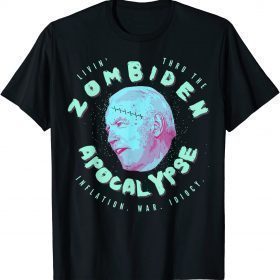 Funny Biden Livin' Thru the Zombiden Apocalypse T-Shirt