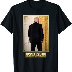 Classic Anti Biden Official Portrait Of 46th President Funny Meme T-Shirt