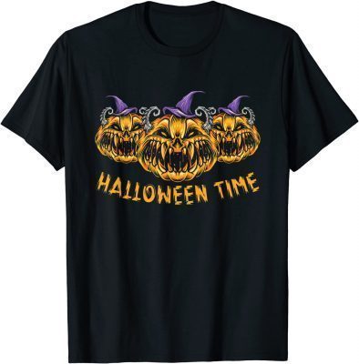 Funny Happy Halloween Scary Spooky Retro T-Shirt