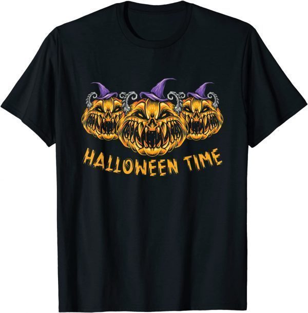 Funny Happy Halloween Scary Spooky Retro T-Shirt