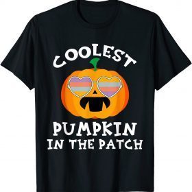 Sunglass Kids Coolest Pumpkin In The Patch Halloween T-Shirt