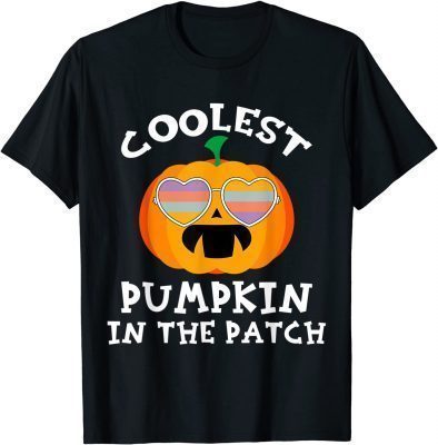 Sunglass Kids Coolest Pumpkin In The Patch Halloween T-Shirt