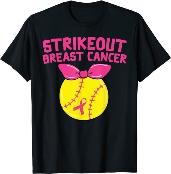 Strike Out Breast Cancer Awareness Softball Fighters T-Shirt