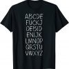 Anti Biden F Joe Biden Alphabet T-Shirt