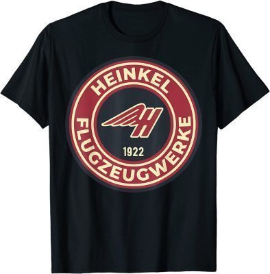 T-Shirt Heinkels Tee Flugzeugwerke Round For Men Women 2021