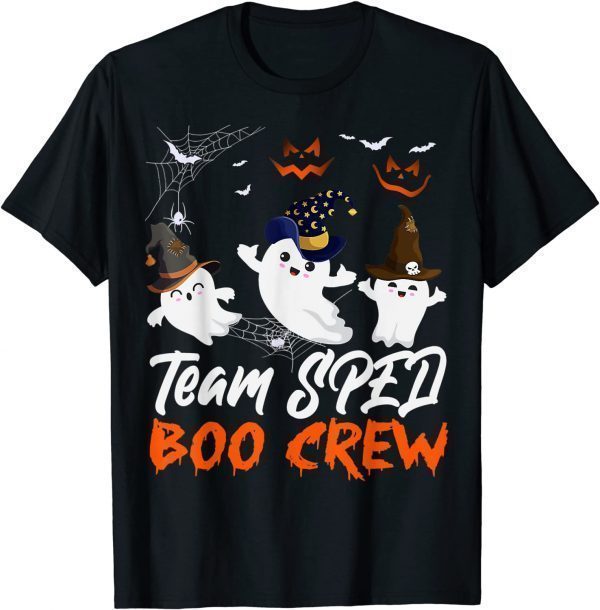 Funny Team SPED Boo Crew Halloween Ghost SPED Special Ed Teacher T-Shirt
