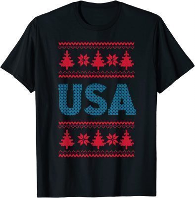 Patriotic Anti Biden USA Republican Ugly Christmas Sweater T-Shirt