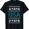 Official Patriotic Anti Biden USA Republican Ugly Christmas Sweater T-Shirt