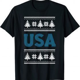 Official Patriotic Anti Biden USA Republican Ugly Christmas Sweater T-Shirt
