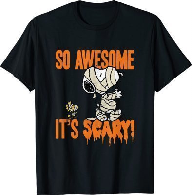 Peanuts Halloween Snoopy Scary Mummy T-Shirt