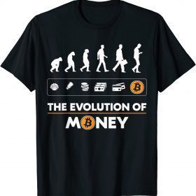 Bitcoin Evolution Of Money BTC Crypto Holder Cryptocurrency T-Shirt