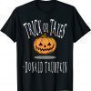 Sarcastic Political Trick Or Taxes Donald Trumpkin Halloween T-Shirt