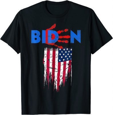 2021 Blood On His Hands Biden Bring Trump Back Unisex T-Shirt