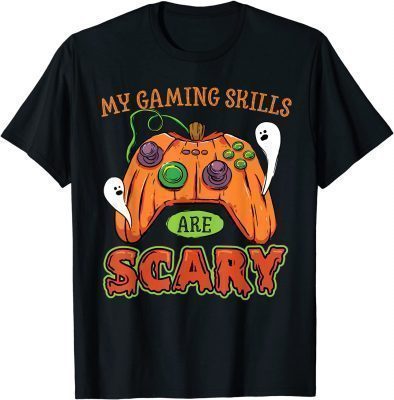 Funny Halloween Gaming Skills Gamer Girls or Boys Halloween T-Shirt