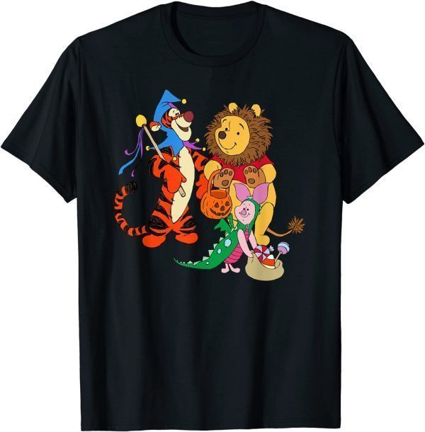 Classic Disney Halloween Winnie the Pooh Costumed Trio T-Shirt