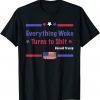 2021 "Everything Woke Turns to Shit" Political Funny Trump T-Shirt