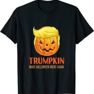 2021 Halloween Trumpkin Make Halloween Great Again Support T-Shirt