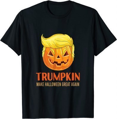 2021 Halloween Trumpkin Make Halloween Great Again Support T-Shirt