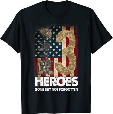 Say Their Names Joe Names Of Fallen Soldiers 13 Heroes Classic T-Shirt