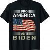 T-Shirt Pro America Anti Biden Not My President US Flag Funny