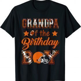Grandpa of the Birthday Boy Football Lover Family Matching T-Shirt