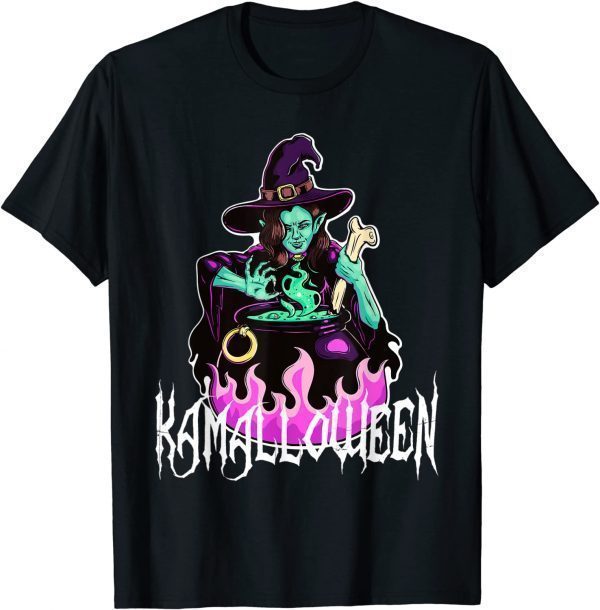 Kamalloween Funny Witch Kamala Harris Funny Halloween T-Shirt