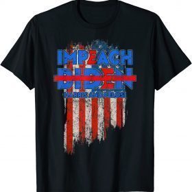 Impeach Joe Biden Kamala Harris Nancy Pelosi 8646 USA Flag T-Shirt