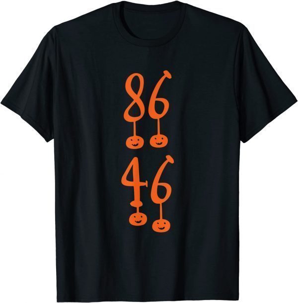 86 46 Anti Biden Pumpkin Face Halloween T-Shirt